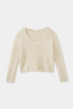 Assembly Label - Hunter Alpaca V Neck Knit, Cream