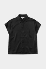 Assembly Label - Karri Silk Short Sleeve Shirt, Black