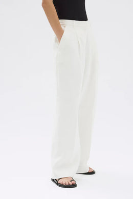 Assembly Label - Aria Linen Pant, Antique White