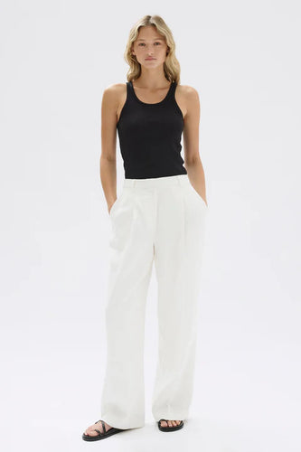 Assembly Label - Aria Linen Pant, Antique White