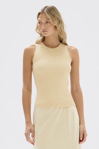 Assembly Label - Faye Knit Tank, Pannacotta