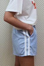 By Frankie - Racer Shorts, Blue Gingham