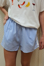 By Frankie - Racer Shorts, Blue Gingham