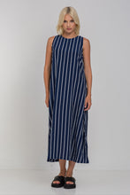 Blak - Finally Here Dress, Navy White Pinstripe