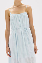 Assembly Label - Cammy Stripe Maxi Dress, Blue Haze / White