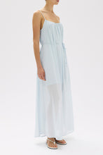 Assembly Label - Cammy Stripe Maxi Dress, Blue Haze / White