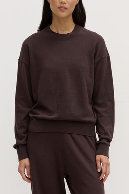 Assembly Label - Cotton Cashmere Lounge Sweater, Ganache