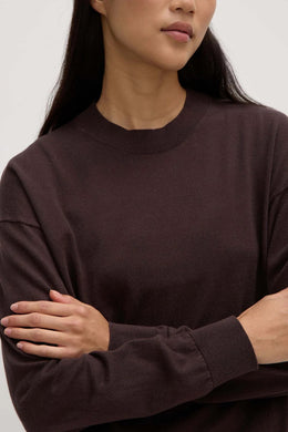 Assembly Label - Cotton Cashmere Lounge Sweater, Ganache