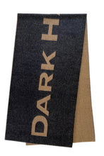 Dark Hampton - Ferguson Wool Blanket Scarf, Black and Tan
