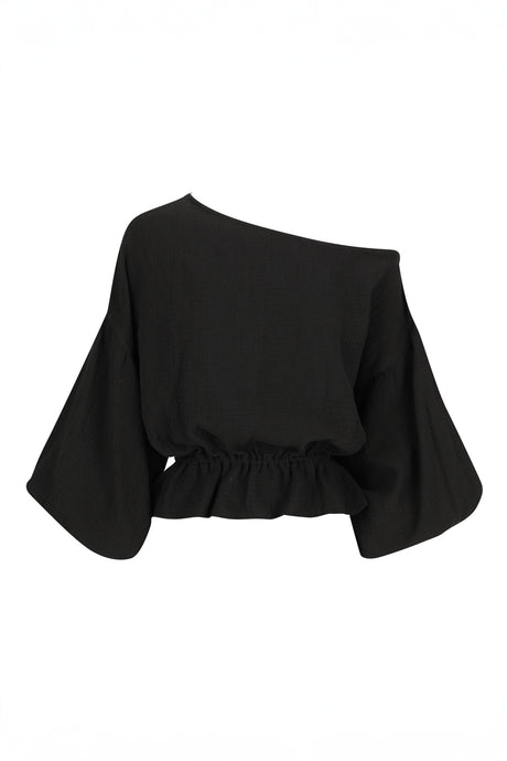 Dominique Healy - Anna Frill Blouse, Black Muslin