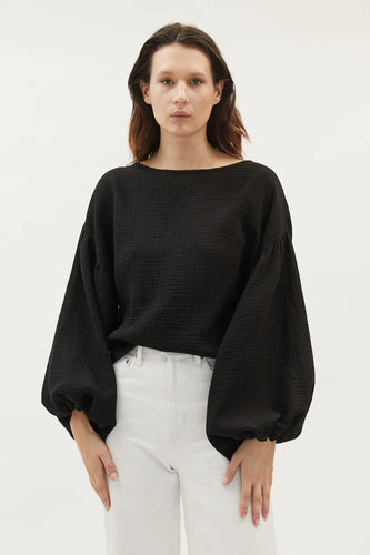 Dominique Healy - Bella Blouse, Black