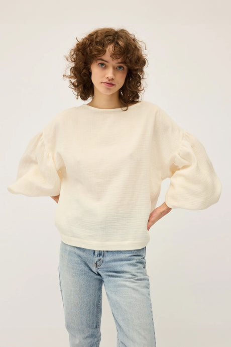 Dominique Healy - Bella Blouse, Cream