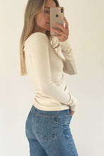 Dominique Healy - Luella Longsleeve, Vanilla Rib