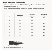 La Tribe - Eilwen Ballet Flat, Black/ Silver