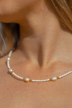 Fi Jewellery - Classic Pearl Necklace, White/Gold