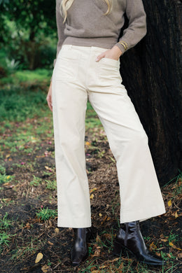 Humidity - Suki Cord Pant, Vanilla