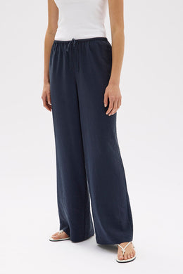 Assembly Label - Heather Silk Blend Pant, Navy