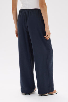 Assembly Label - Heather Silk Blend Pant, Navy