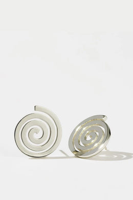 Meadowlark - Spiral Earrings Medium, Sterling Silver