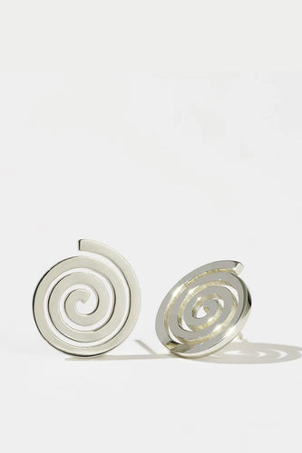 Meadowlark - Spiral Earrings Medium, Sterling Silver