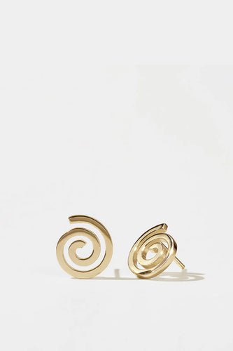 Meadowlark - Spiral Studs, Gold Plated