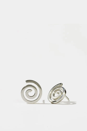 Meadowlark - Spiral Studs, Sterling Silver
