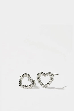 Meadowlark - Fizzy Heart Stud Small, Sterling Silver