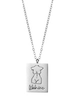 Pāmu - Wahine Necklace Medium, Silver