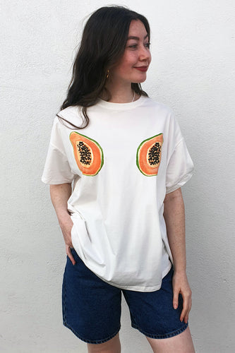 By Frankie - Papaya T Shirt, White