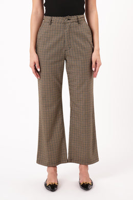 Rollas - Heidi Pant, Brown Check