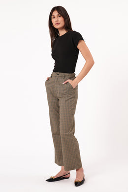 Rollas - Heidi Pant, Brown Check