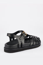 Sol Sana - Fisherman Footbed Sandals, Black