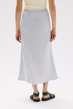 Assembly Label - Stella Linen Bias Skirt, Blue Haze