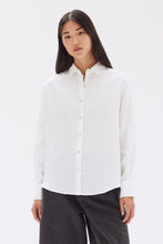 Assembly Label - Xander Linen Shirt, White