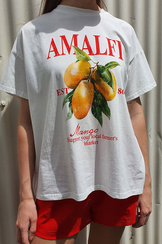 By Frankie - Amalfi Mango Tee, White