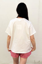 By Frankie - Amalfi T Shirt Set, White/Red Gingham