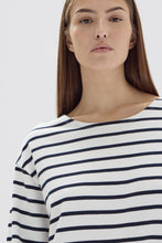 Assembly Label - Bateau Long Sleeve Tee Dress, True Navy/White