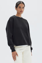 Assembly Label - Dash Cotton Fleece Crew, Black