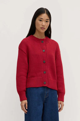 Assembly Label - Ava Knit Cardigan, Dark Cherry