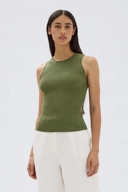 Assembly Label - Faye Knit Tank, Pandan