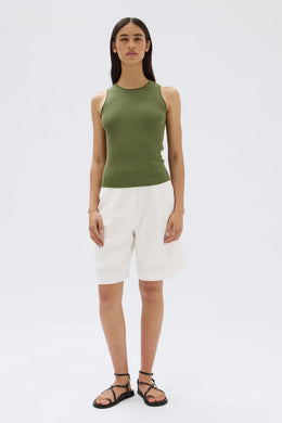 Assembly Label - Faye Knit Tank, Pandan