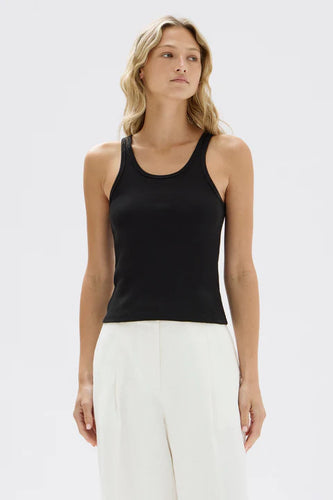 Assembly Label - Drew Rib Organic Tank, True Black