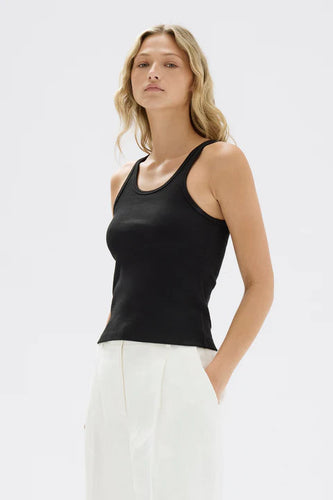 Assembly Label - Drew Rib Organic Tank, True Black