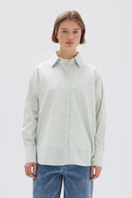 Assembly Label - Signature Poplin Shirt, Rosemary/White