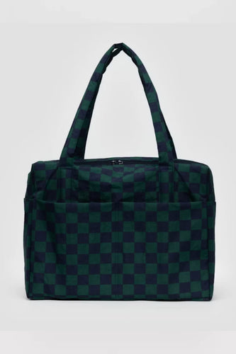 Baggu - Cloud Carry On, Navy Green Check