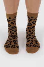 Baggu - Crew Sock, Dark Leopard