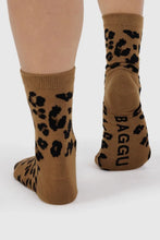 Baggu - Crew Sock, Dark Leopard