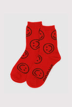 Baggu - Crew Sock, Red Happy