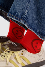 Baggu - Crew Sock, Red Happy