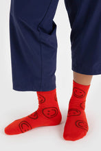 Baggu - Crew Sock, Red Happy